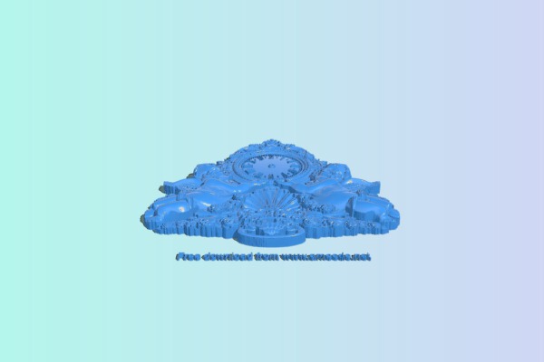 Angel wall clock | 3d print model