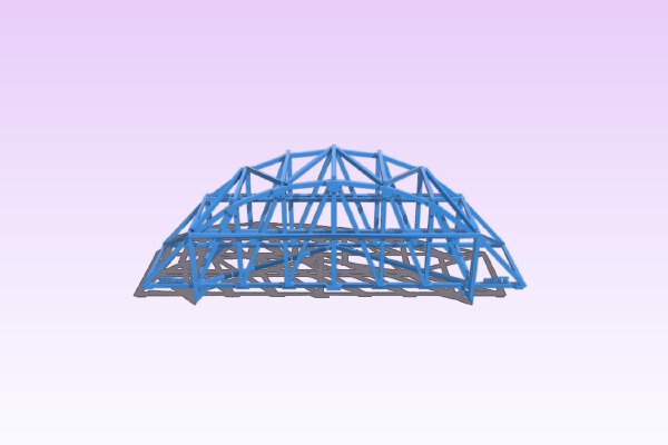 The Hill Billy High Truss (Year 12 Engineering Bridge 3D Model of Physical Bridge) | 3d print model