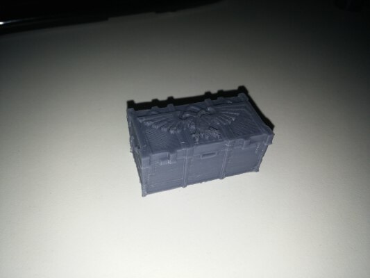 Wargame 40K ammo middle size crate - 28mm | 3d print model