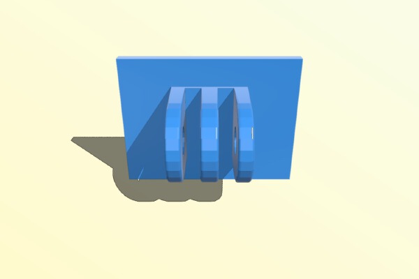 Simple gopro mount | 3d print model