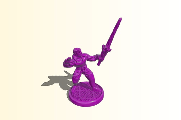 Beefy Scifi Duellist | 3d print model