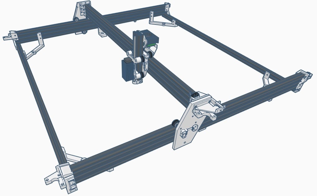 3 axis Laser_CNC_Printer internal belt