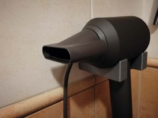 Dyson supersonic hair dryer wall holder | 3d print model