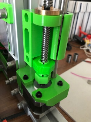 Haribo 3030 X-axis with belt tensioner and cutouts for couplers | 3d print model