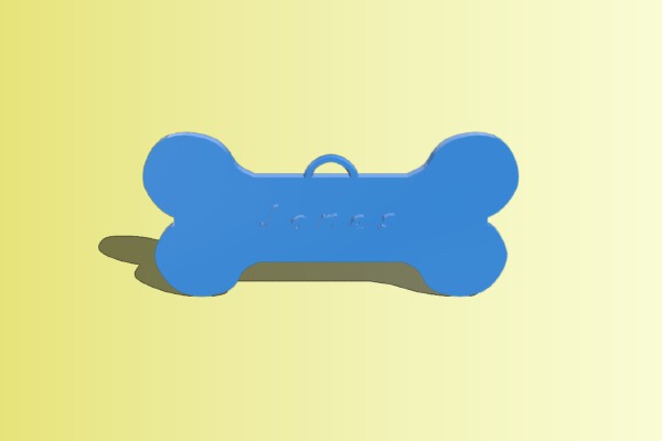 James dog tag | 3d print model