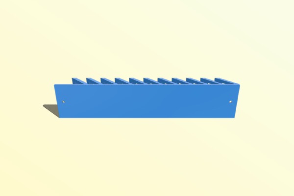 Wall Mounted DVD Holder | 3d print model