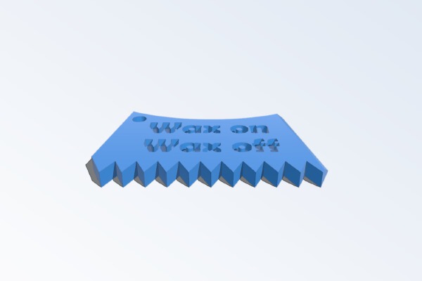 Surf Comb (key tag) | 3d print model