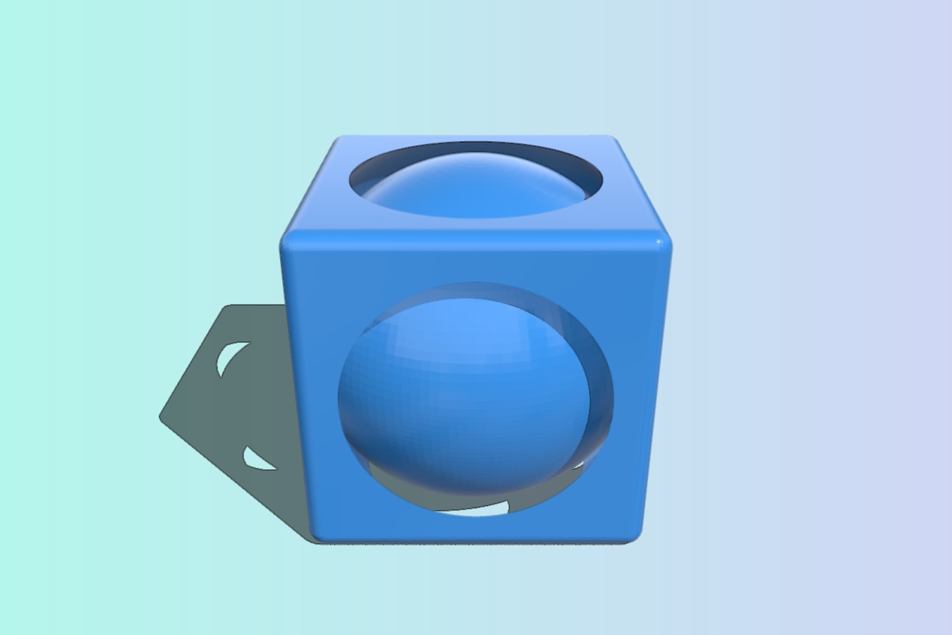 Sphere inside cube