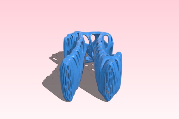 The Letter Pi - Voronoi Style | 3d print model