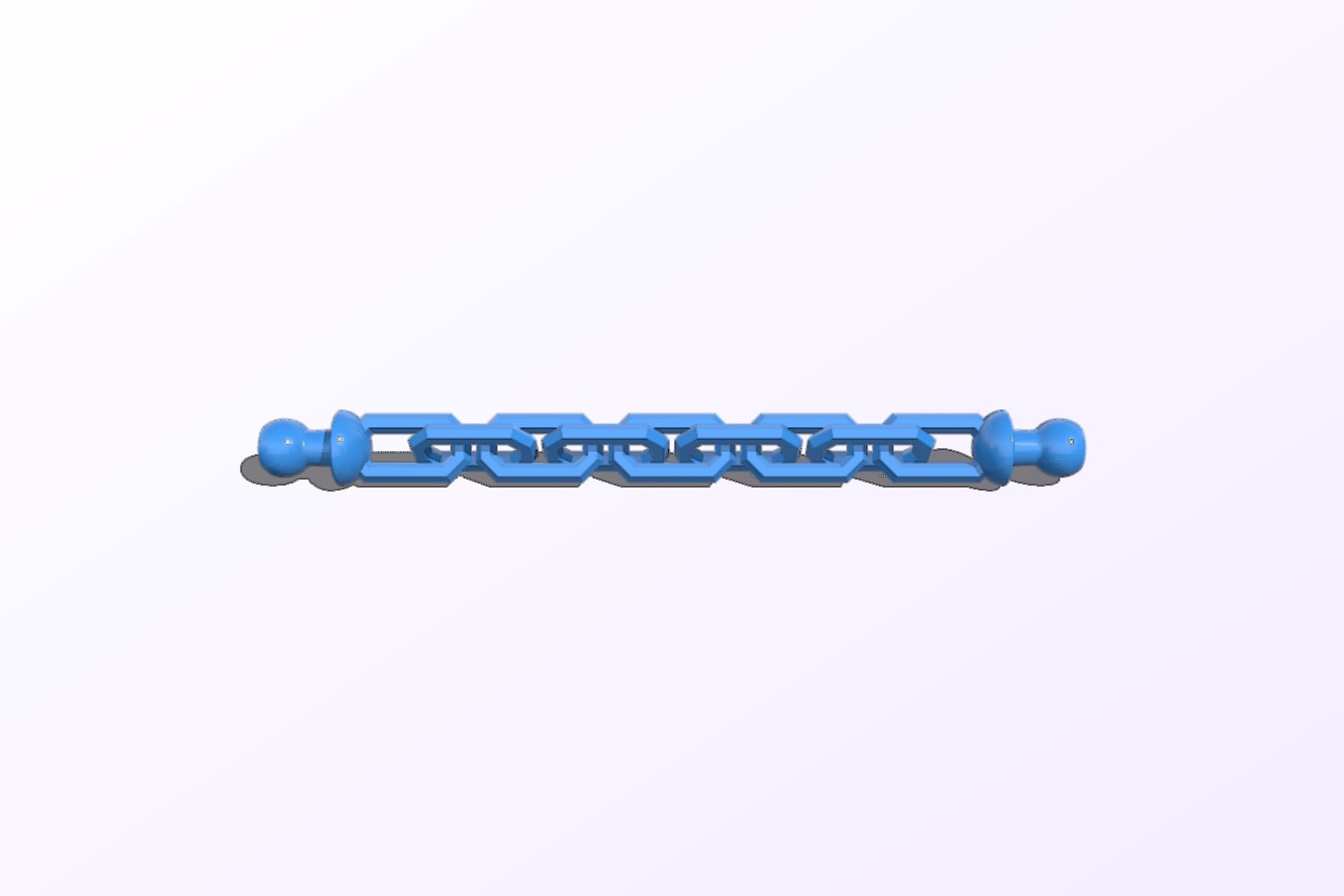 Chain with ball stoppers