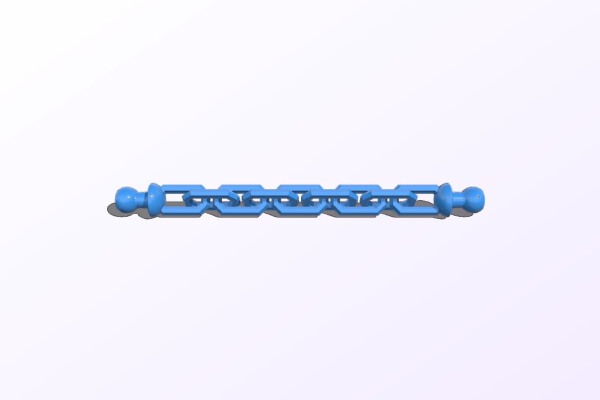 Chain with ball stoppers | 3d print model