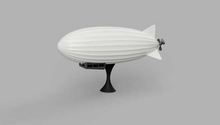 Blimp _ Zeppelin with Stand | 3d print model