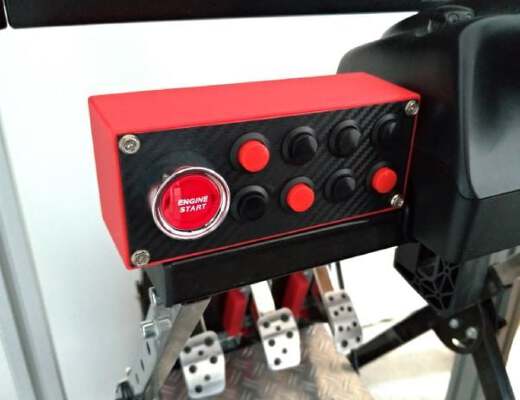 boite a bouton simracing | 3d print model