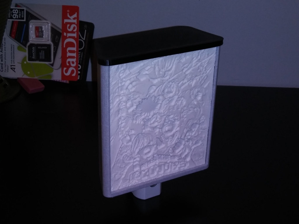 Lithophane Light Box For Standard LED Nightlight