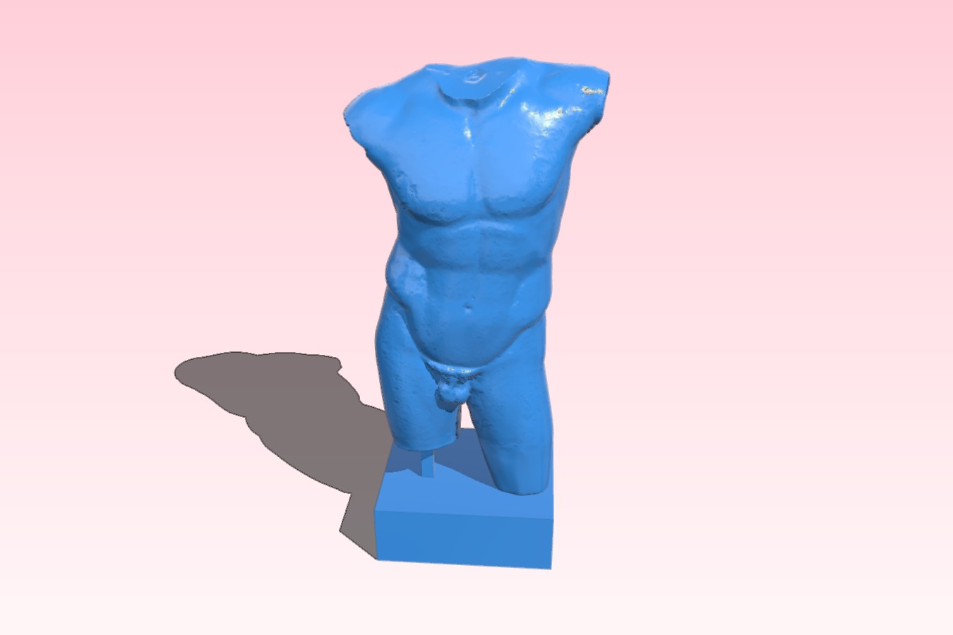 Diadumenos Male Torso at The Louvre, Paris – scan