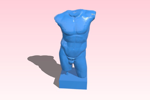 Diadumenos Male Torso at The Louvre, Paris – scan | 3d print model