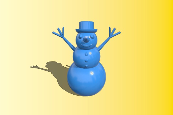 Happy snowman | 3d print model