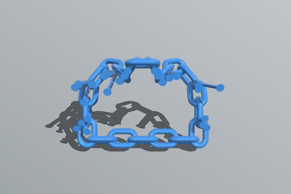 Chain Link Tablet Stand | 3d print model
