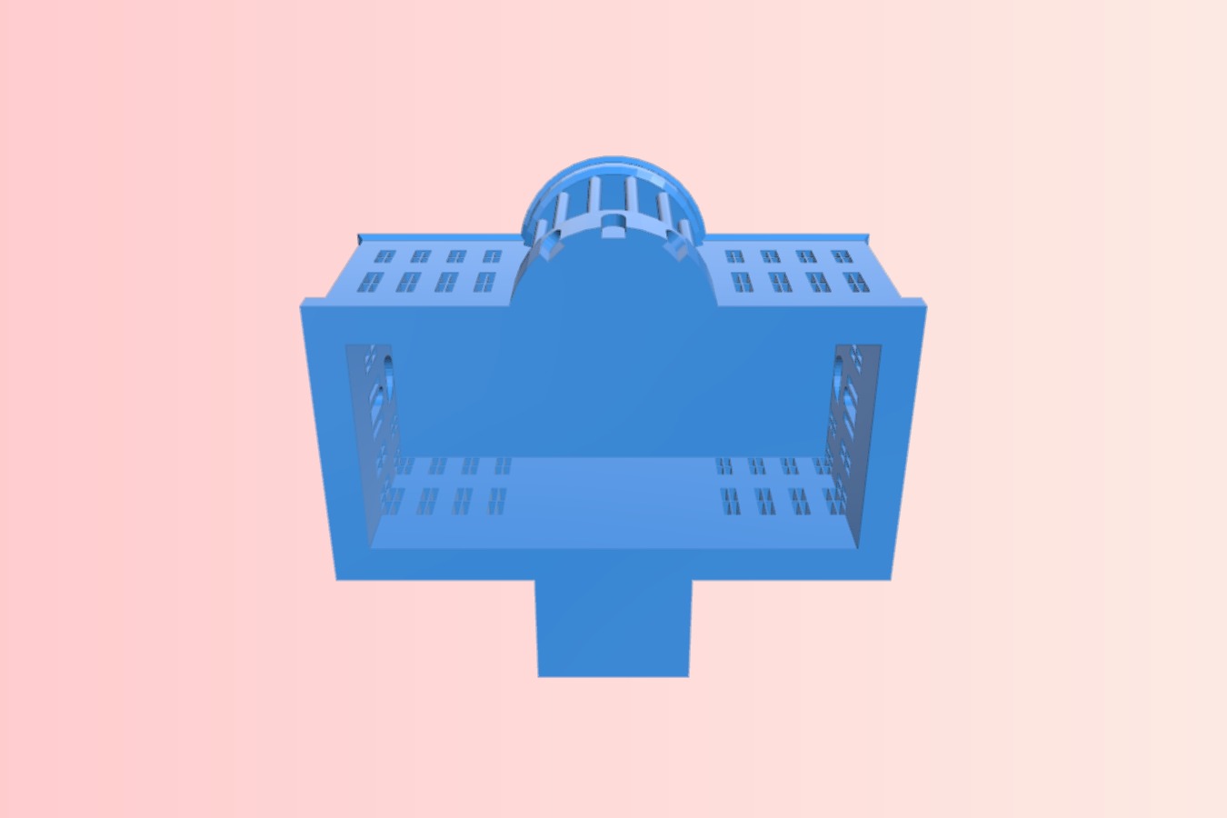 White House Scale Model Files to download and to 3D print for free