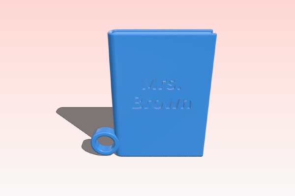 My Customized Book Keychain - Beta | 3d print model