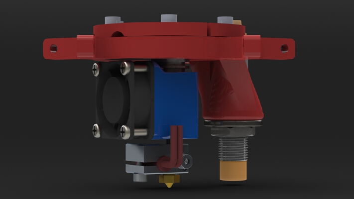 Reprap Rostock Modded parts - Bed probe carriage - Long Idlers - Belt tension - Ball links - E3D hot end - LJ12A3-4-Z_BY | 3d print model