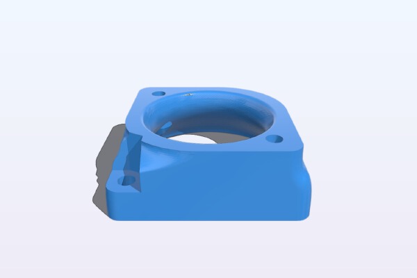 Wanhao Di3 30mm to 40mm fan adapter | 3d print model