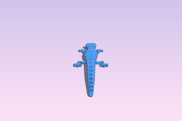 Lizard Keychain V2 | 3d print model