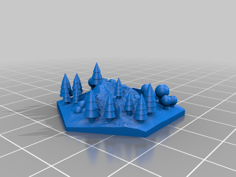 Custom forest tile set for Terraforming Mars - Forrest 1-5