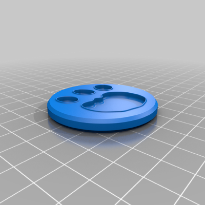 Fichas Huella Monstruo | 3d print model