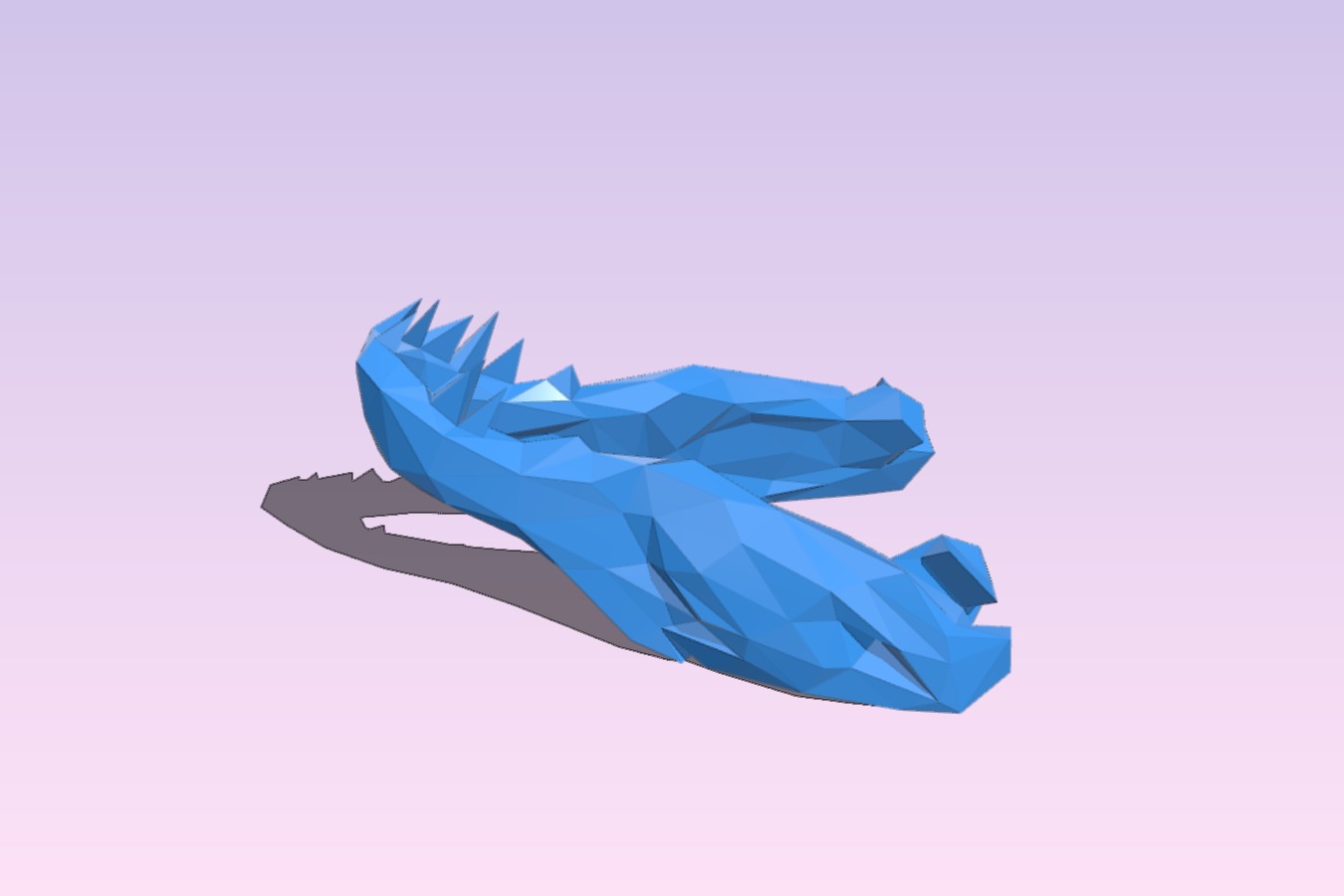 Low Poly T-Rex Skull
