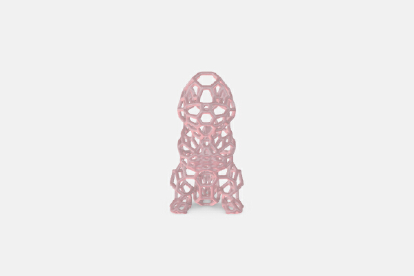 Voronoi Pokemon of charmander | 3d print model