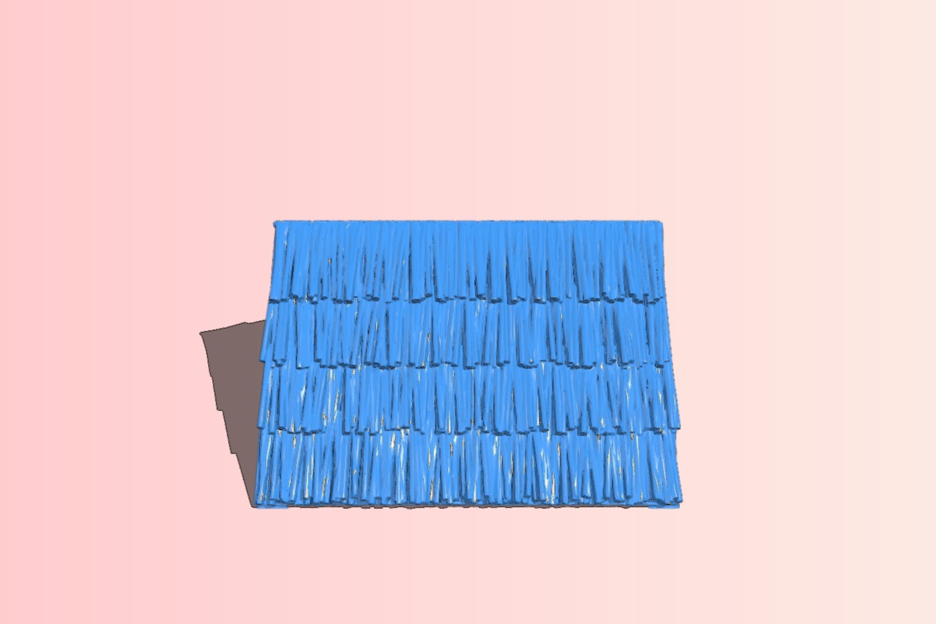 Straw Thatch Rooftop - 4" x 4" for 25_28mm Fantasy Buildings