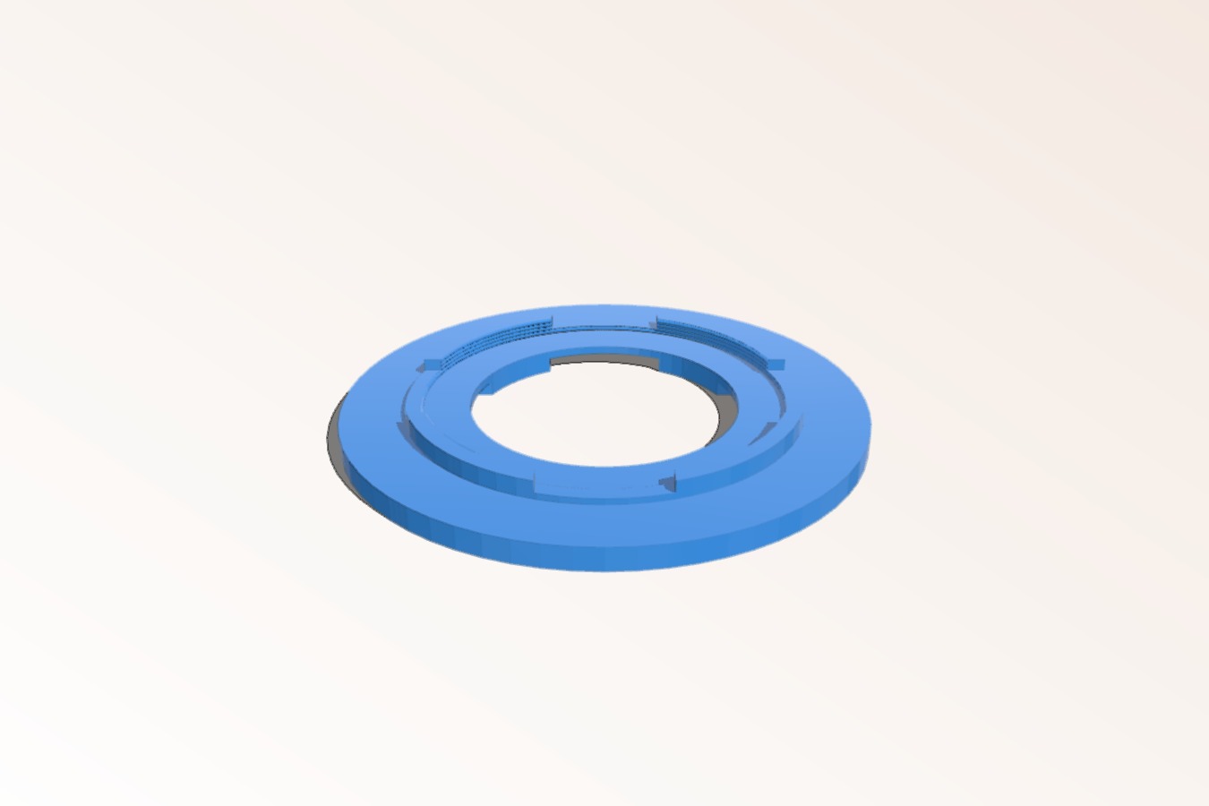 Parametric lens filter ring adaptor and base for LED ring