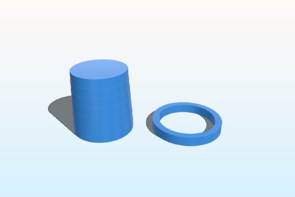 Stepped Cylinder Calibration Print (Metric) | 3d print model