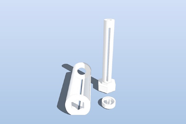 Toothpaste Tube Squeezer (with pin connector cap) | 3d print model