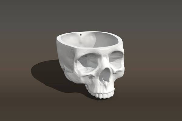 Skull hanging planter | 3d print model