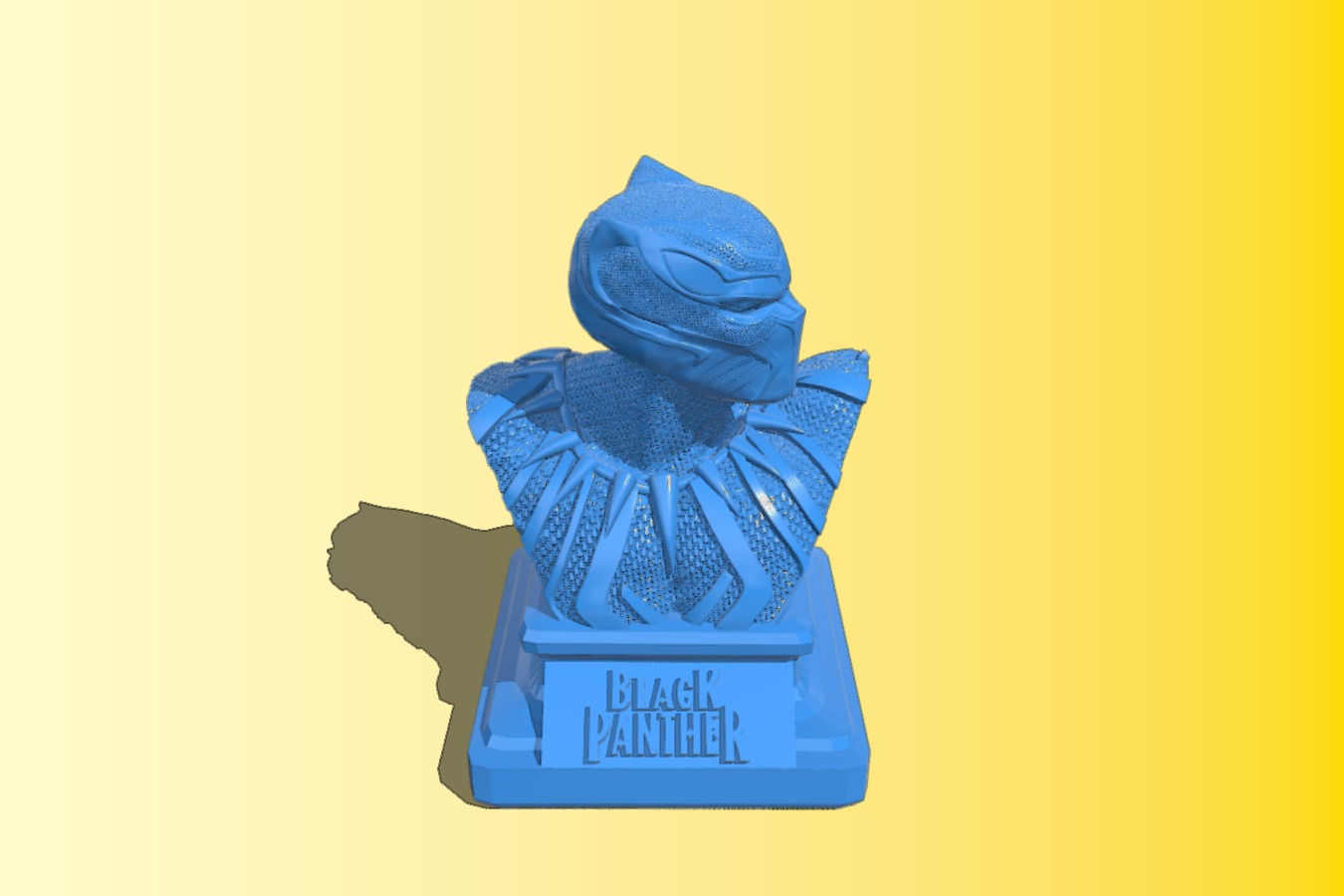 Black Panther Man Bust