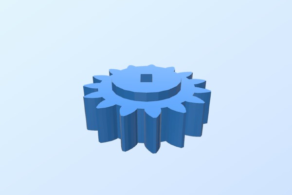 InMoov Bicep potentiometer gear bigger | 3d print model