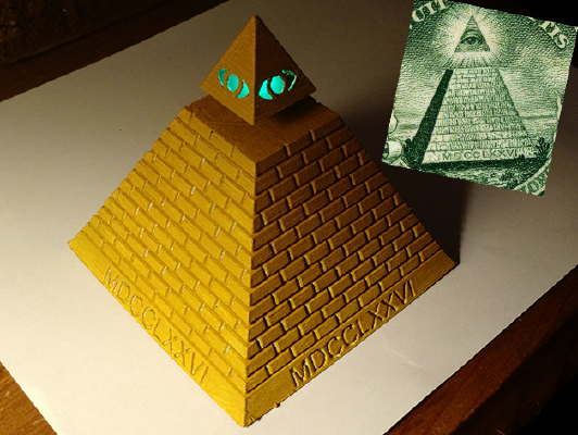 Illuminati Eye Pyramid | 3d print model