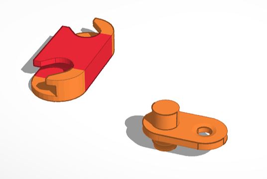 Hemnes Shoe Cabinet Hinge parts | 3d print model