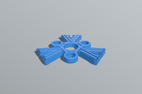 Villanova Fidget Spinner - Wingnut2k | 3d print model