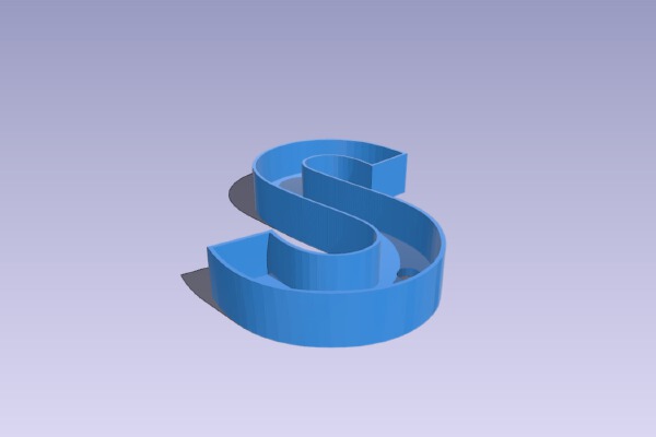 Marquee Letter S | 3d print model