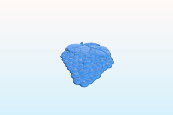 Bunch of Grapes small left | 3d print model