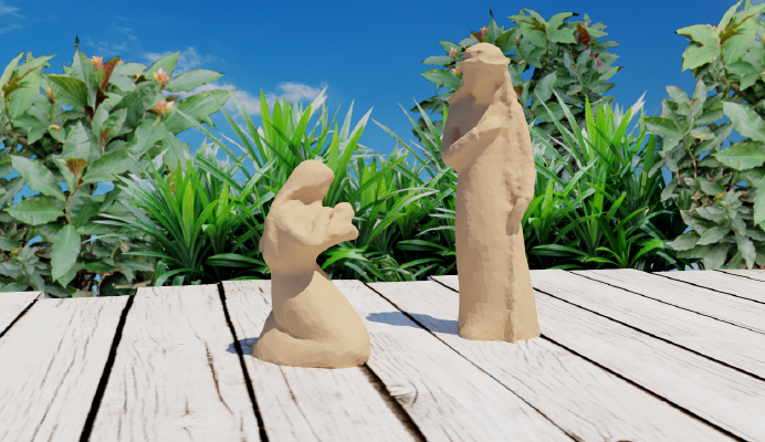 Mary and Joseph Statues | 3d print model