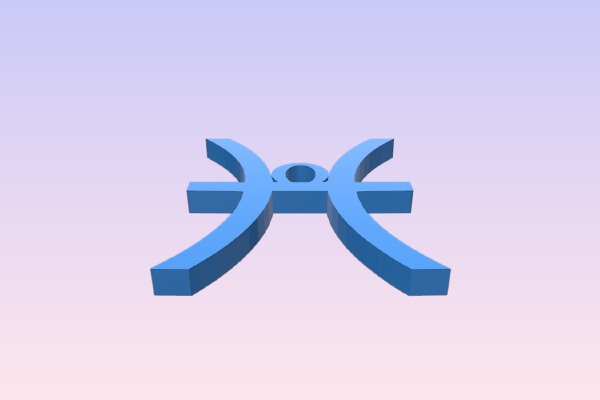 Pisces pendant | 3d print model