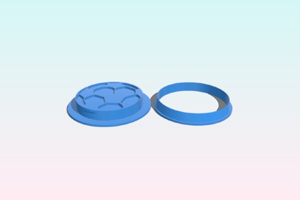 Football cookie cutter | 3d print model