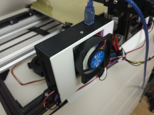 MKS GEN L Case with fan for 2020 Extrusion mount | 3d print model