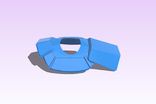 1_12 Clone Captain Grey Pauldron (Realistic) | 3d print model