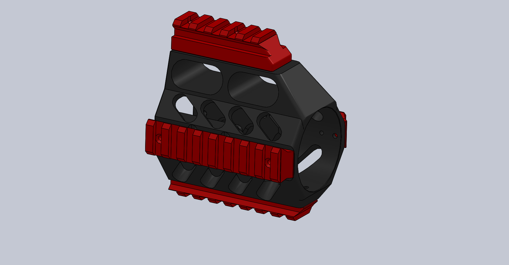 Nerfe Stryfe SHORT Front Barrel With Rails