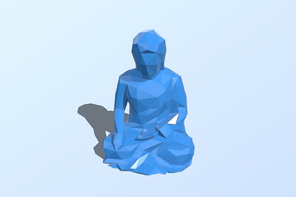 Low Poly Rulai Buddha | 3d print model